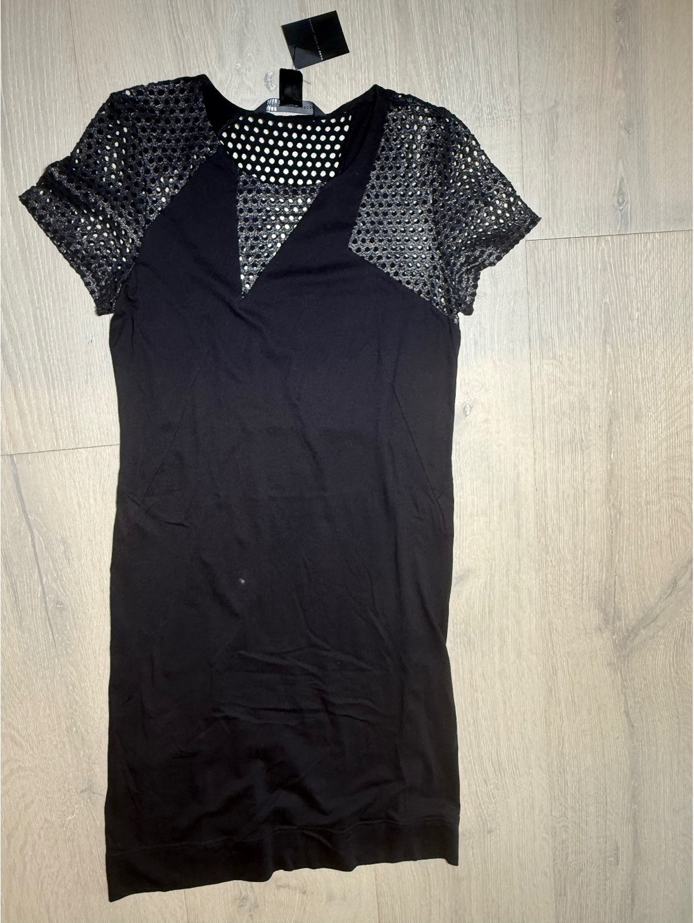MarcJacobs Black Dress with Mesh Detail, Size Small